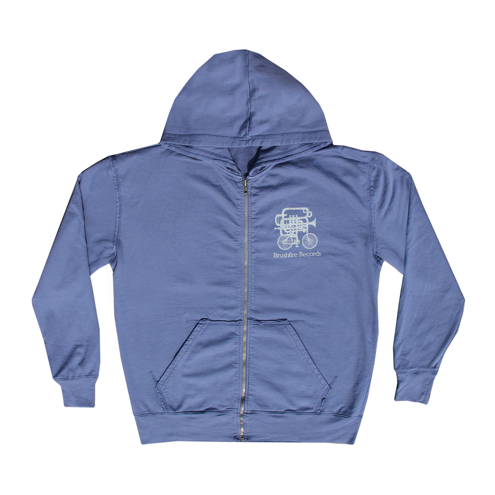 BRUSHFIRE RECORDS LOGO UNISEX ZIP SWEATSHIRT