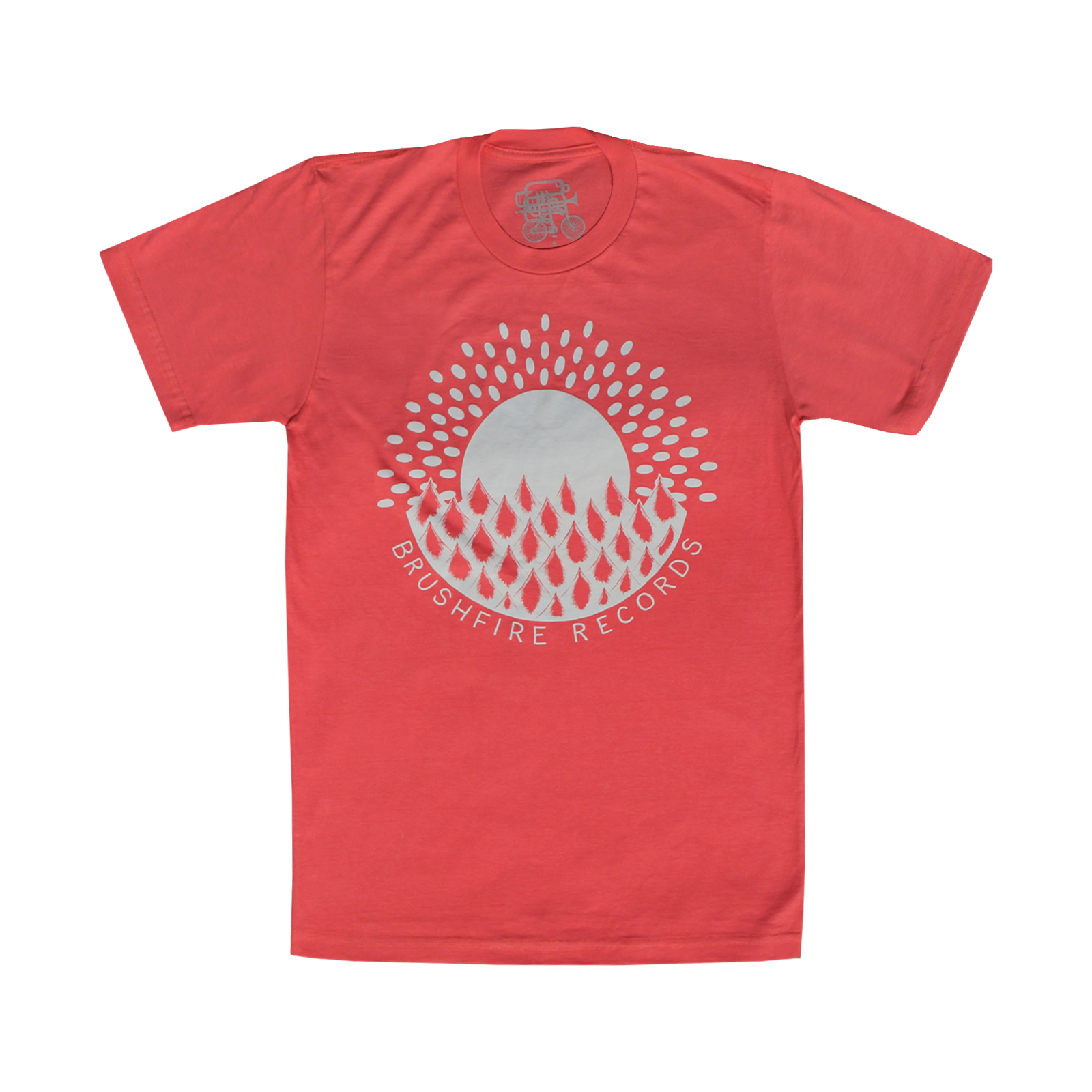 LADIES CORAL SUNRISE LOGO T-SHIRT
