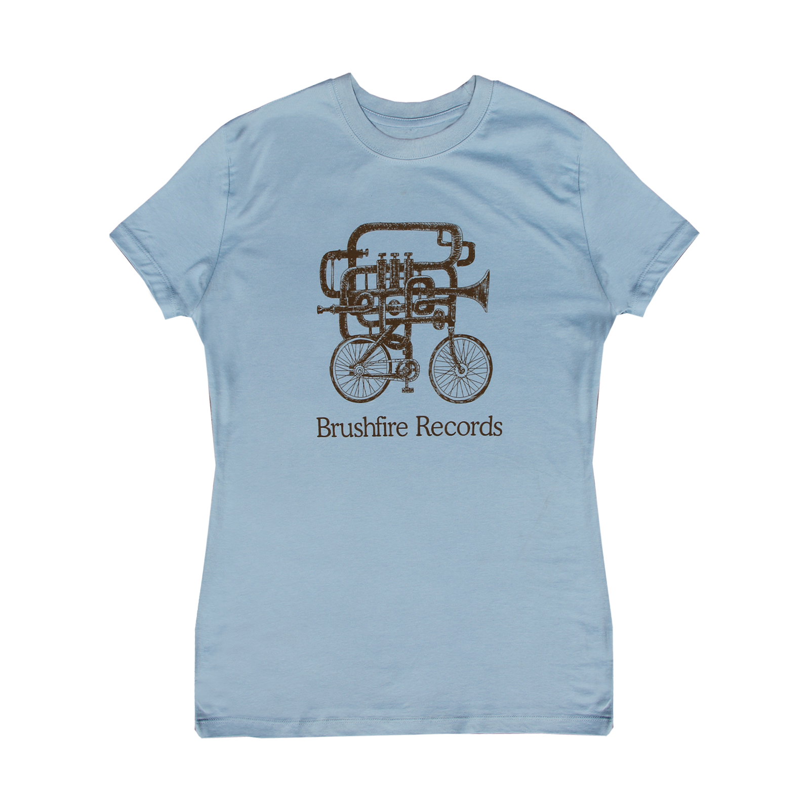 LADIES BRUSHFIRE RECORDS LOGO T-SHIRT