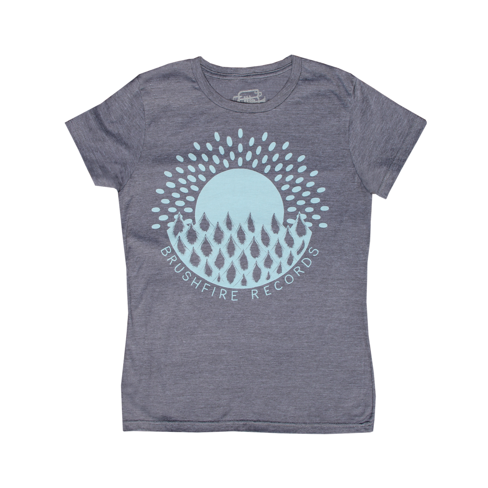 LADIES GREY SUNRISE LOGO T-SHIRT